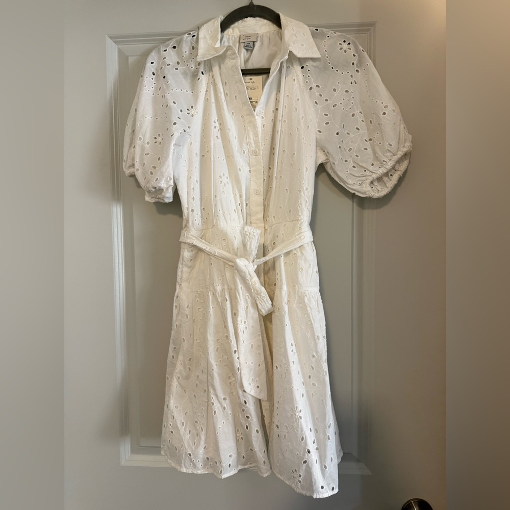 White Eyelet Dress